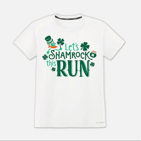 Brooks Run Lucky Pacesetters Tee St. Patrick’s Day Irish, Size M New with Tag - Picture 1 of 11